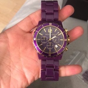 Michael Kors Purple Womens oversized watch